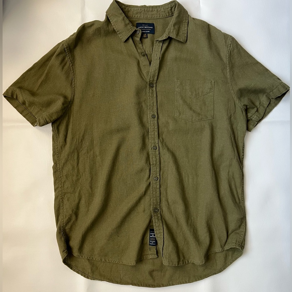 Lucky Brand Linen Short Sleeve Shirt